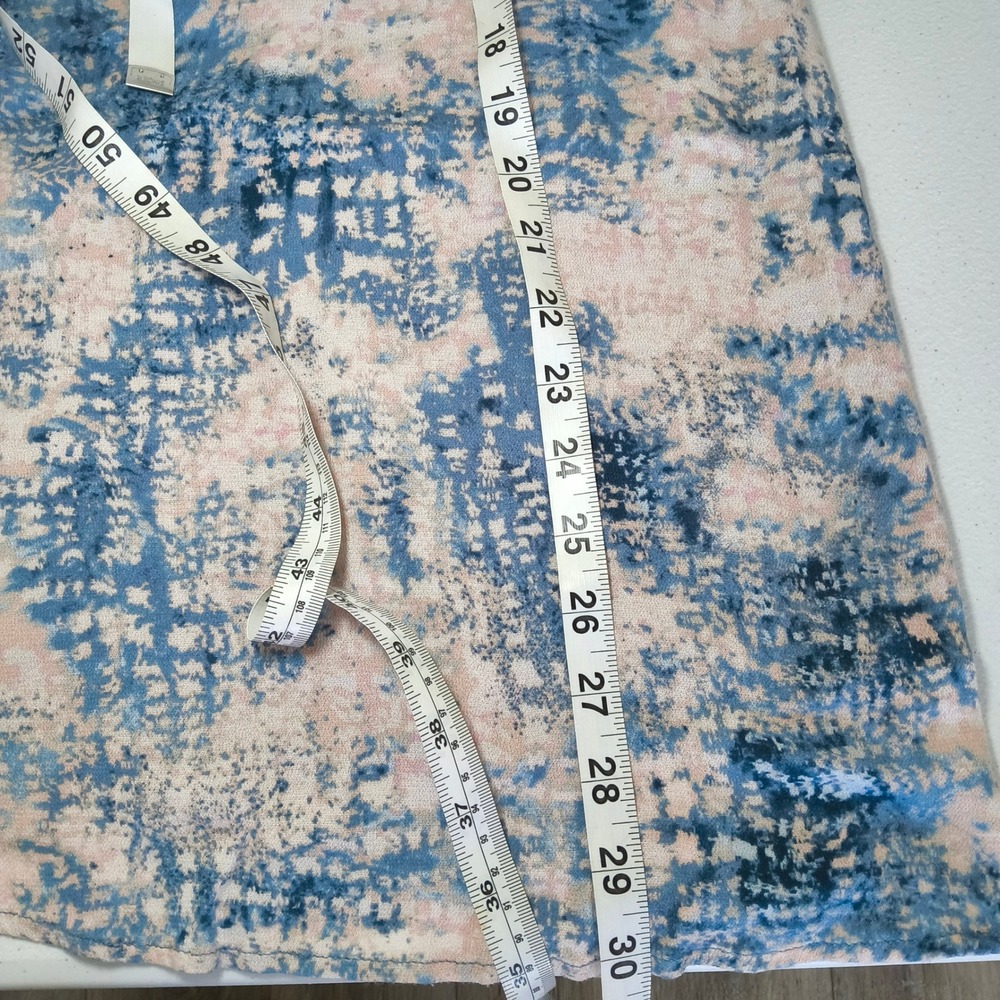 Her Entire Name Says Grace Women Blue Pink Abstract Watercolor Racerback Tank M - Picture 4 of 6